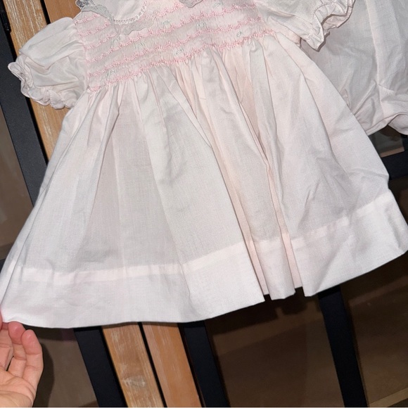 Petit Ami smocked heirloom dress gown set bloomers lace baby newborn embroidered - Picture 6 of 9